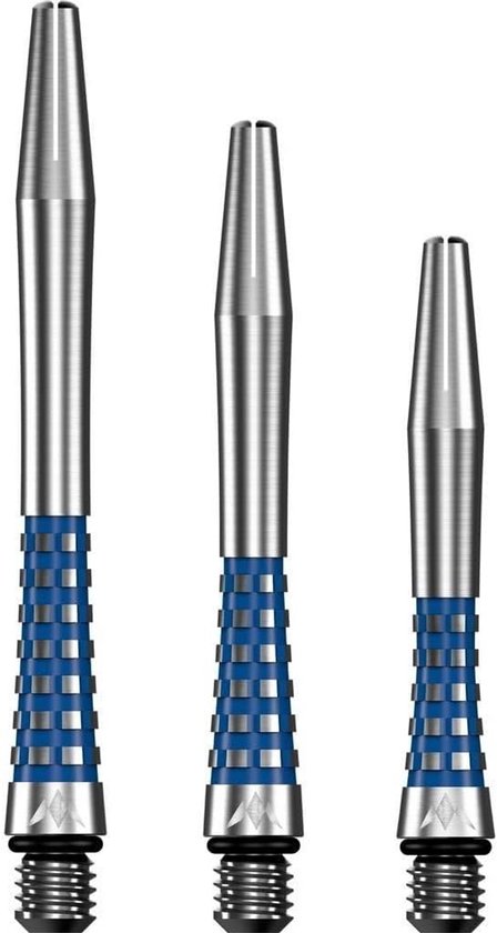 Dart Pijltjes Assen Aluminium - Korte Blauwe Schroefassen