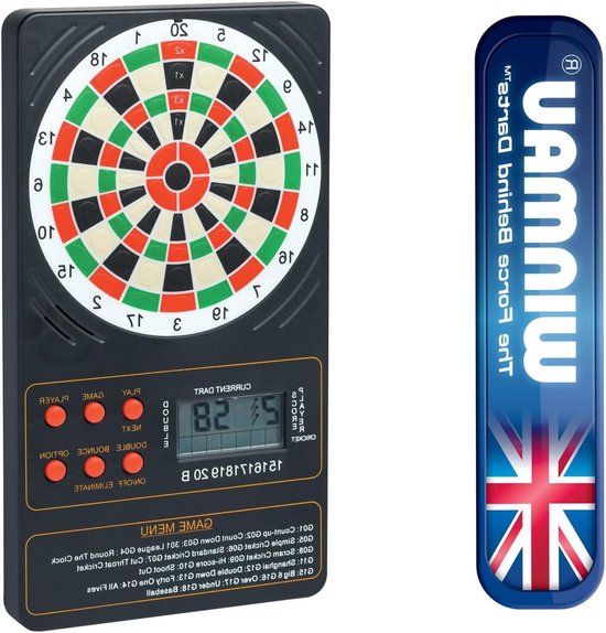 Dart Score Teller - Scorebord Dart - Wedstrijd Bijhouden - Automatische Aanraking - 27 x 15 cm - Zwart