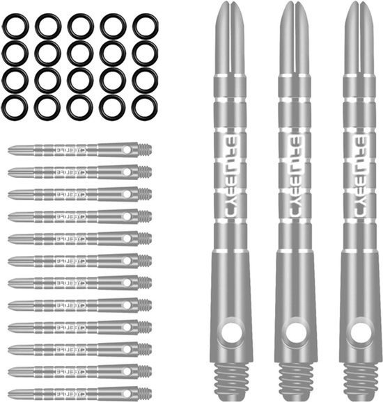Dart Shafts Aluminium - Dartaccessoires - Darten - Gegroefd - 35/40/48mm - 5 Kleuren van Dart