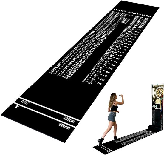 Dart vloermat - Werplijntapijt Dartmat - Dartspel verbeteren - Antislip onderkant - 300 x 34 cm - Niet gespecificeerd van Dart