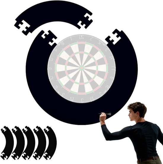 Dartboard Catchring Surround 45 cm - Veiligheidsring voor Dartbord, Wandbescherming en Backboard Bescherming van EVA Materiaal van Merkloos
