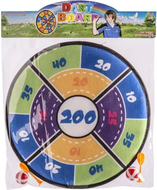 Dartboard- Klittenband - Diana Met 2 Ballen 36 Cm van Dart