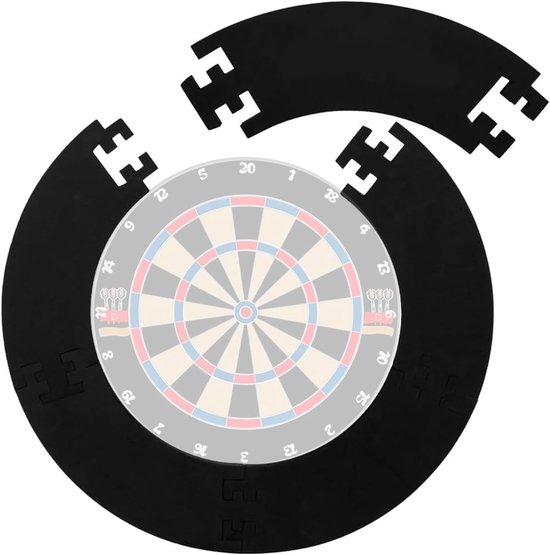 Dartboard Surround - Dart Wall Protection - EVA Dart Ring - Dart Accessories - Target Surround - Dart Protection voor Diameter 45 cm Dartboard - Voorkomt Schade aan Muren van Merkloos