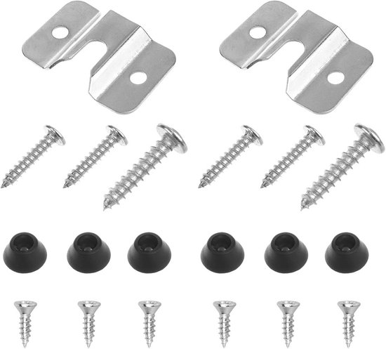 Dartbord Bevestigingsset met Beugels en Schroeven voor Wandmontage van Merkloos