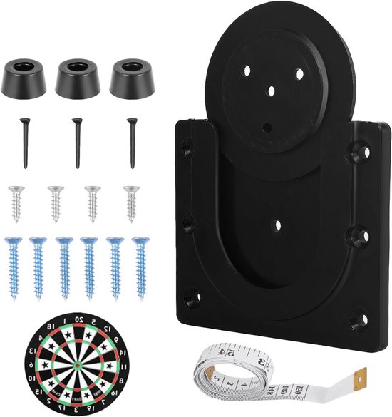 Dartbord Houder voor Muurbevestiging, Herbruikbare Plastic Wandmontage met Schroeven en Band, Accessoires voor Dartbord en Houten Bord