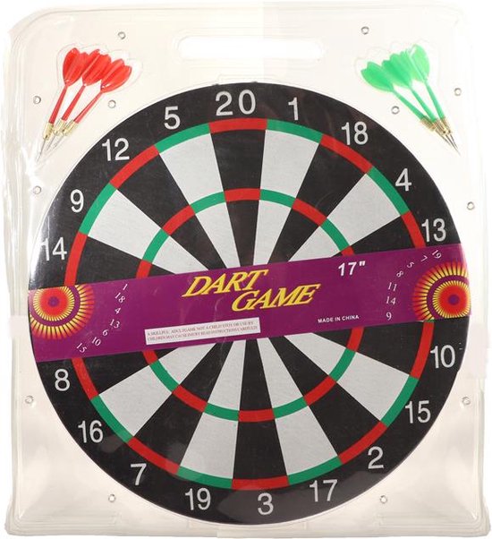 Dartbord met 6 darts 40cm van Abbey Dart 