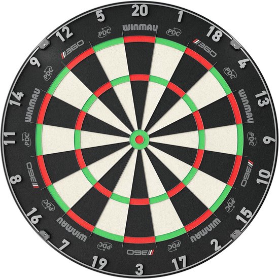 Dartbord met Triple Core Carbon en Volledige Rotatie - Professioneel PDC Dartbord voor Dartliefhebbers van Merkloos