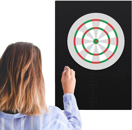 Dartbord Muurbescherming - Schuimrubber Rand - Muur Beschermen - Modulair Splitsbaar Systeem - 104 x 71 cm - Meerkleurig