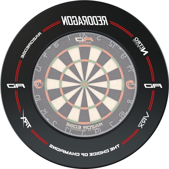 Dartbord Omgeving Rode Draak - Kwalitatief Dartbord voor Thuisgebruik van Dart