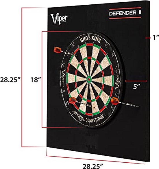 Dartbord Set - Volledige Dartset - Spelplezier Thuis - Inclusief Alle Benodigdheden - 29 Delen - Multi