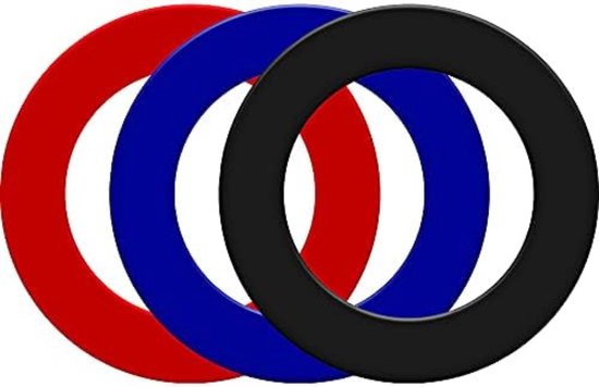 Dartbord surround ring - 70 x 70 x 4 cm; 1,4 Klg - Zwart van Dart