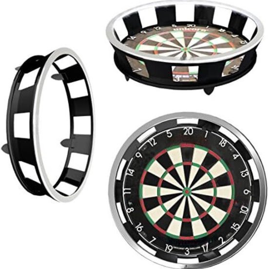 Dartbord surround ring - Dartbord verlichting led surround - Dartbord verlichting voordeelpakket - 59 x 57 x 15 cm; 21 Kg - Zilver van Mc Dustin.