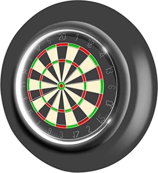 Dartbord surround ring - Dartbord verlichting led surround - Dartbord verlichting voordeelpakket - ‎69 x 69 x 6,7 cm; 3kg- Zwart van Dart