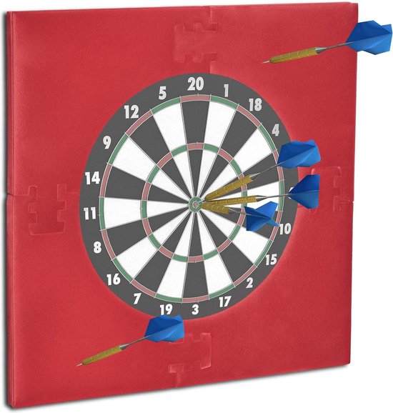 Dartbord Surround Ring R6 4-Delig 45 cm Muurbescherming Ø 71x71x3 cm Bordeaux Kleur van Dart