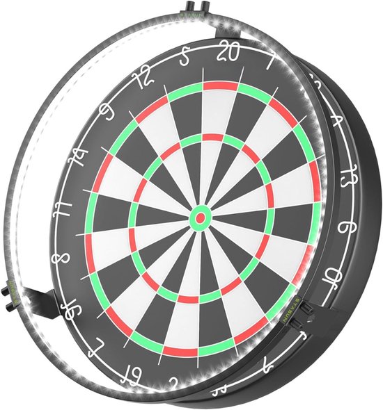 Dartbord Verlichting - Dart - Darts - 360° LED Surround Ring - Dimbaar - Dartbord van Merkloos