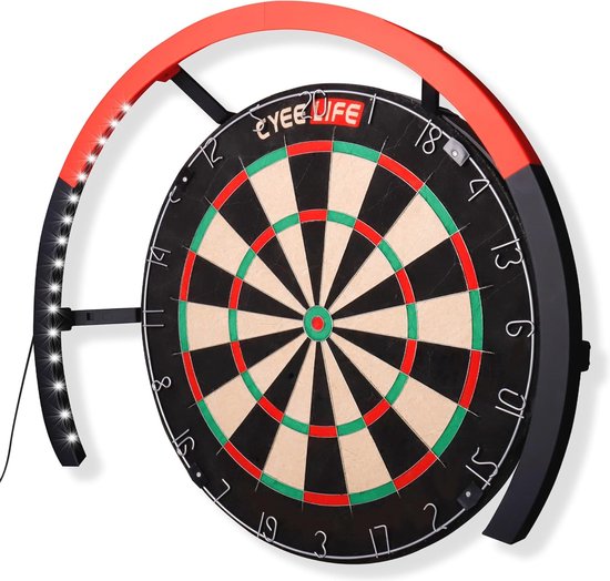 Dartbord Verlichtingssysteem met LED - Opvouwbaar en Draagbaar voor Eenvoudige Installatie van Mission