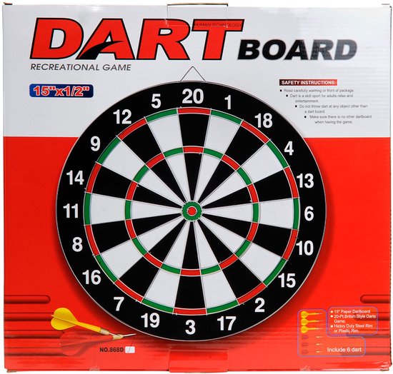 Dartbord van Merkloos