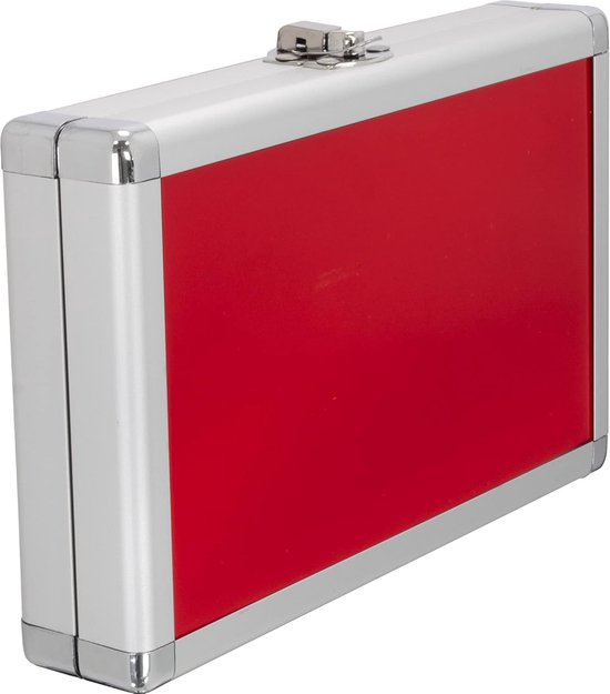 Dartcase Aluminium - Rood/Zwart - Sterk en veilig - Bescherming voor darts en accessoires - ShopVlot