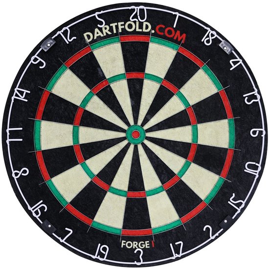 Dartfold Forge 1 — Bristle Dartbord incl. 6 Dartpijlen | Complete Dartset