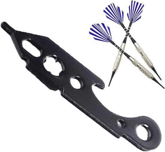 Dartgereedschap - Puntentrekker - Dartonderhoud - Meervoudig gebruik - Compact formaat - Zwart