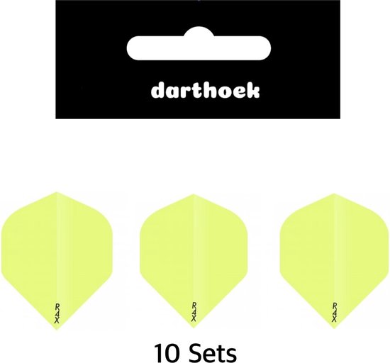 Darthoek | Flights | R4X | Geel | 10 Sets | (30 stuks) | van Darthoek