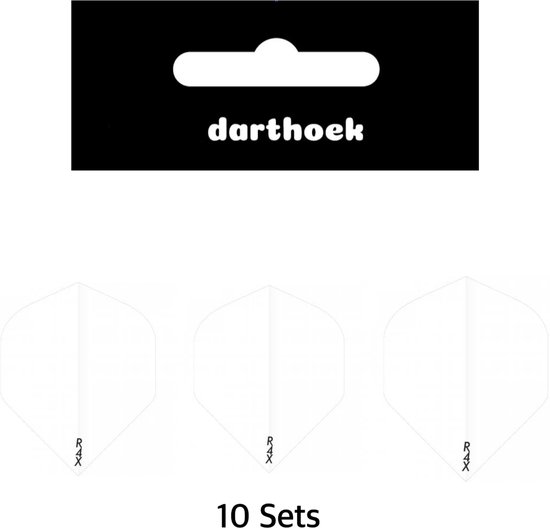 Darthoek| Flights - R4X - Wit - 10 Sets - (30 stuks) | van Darthoek