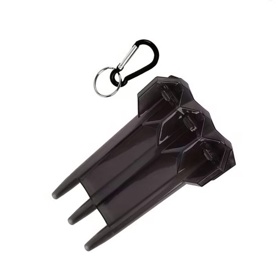 Dartkoffer - houder - hoes- voor Darts - Transparante Dartcase met Sleutelhanger - Compacte Beschermbox voor 3 Darts - Dart Accessoires van Merkloos