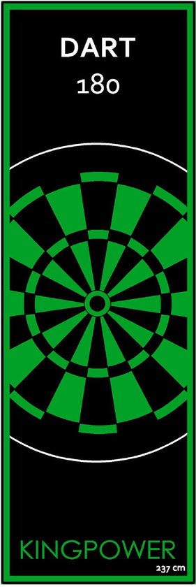 Dartmat, Darttapijt, Toernooimat, Dartmat 237 x 80 cm, Kingpower