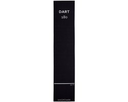 Dartmat darttapijt toernooimat dartmat darts 290 x 60 cm Zwart Kingpower