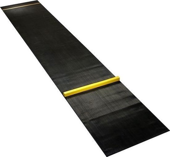 Dartmat Oche Rubber - Geel van Merkloos