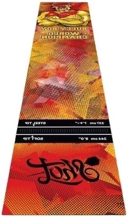 Dartmat Rubber - Vloerbeschermer - Beschermen van vloer - Antislip onderkant - 300x60 cm - Veelkleurig
