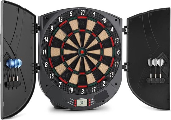 Dartor dartbord dartmachine softtip 26 spelen deuren sound van Fidelity Sports.