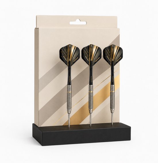 Dartpijl en Case Display - Dartpijl Houder Standaard - 3 Pijlen - Pijlhoes houder - Dartpijl Display - Darts Cadeau - Zwart