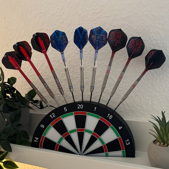 Dartpijl Houder Standaard - geschikt voor 9 Pijlen - Zwart van Merkloos