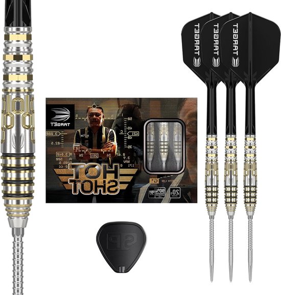 Dartpijl Set - Stalen Darts - Precisie Spel - 90% Wolfram - 20 Gram - Zwart Goud