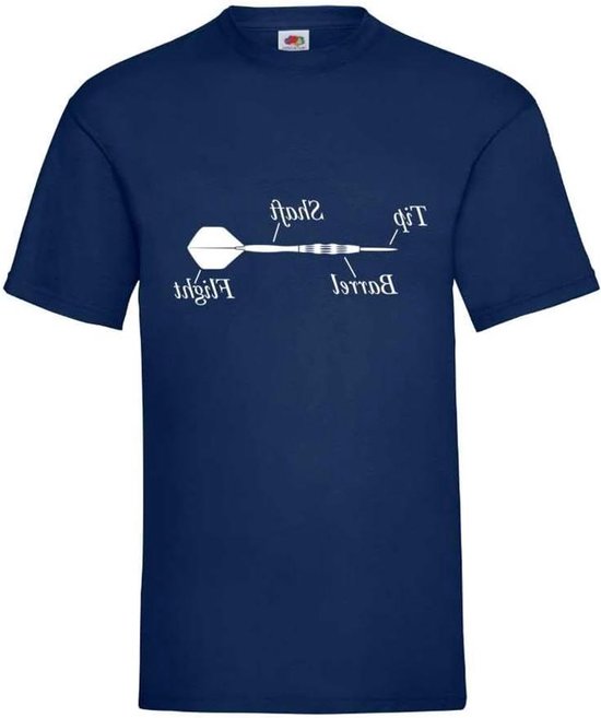 Dartpijl T-shirt - Dartonderdelen Shirt - Sport Kleding - Grafische Opdruk - Herendessin - Wit