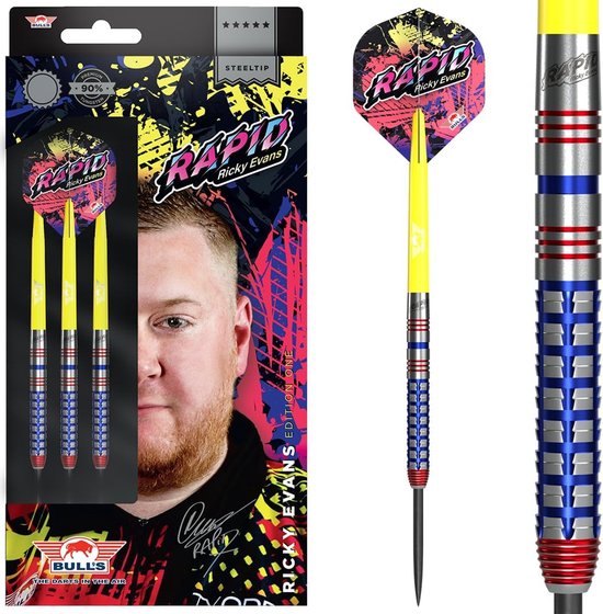 Dartpijlen 24g - 90% tungsten - Ricky Evans - Voor de serieuze darter - ShopVlot