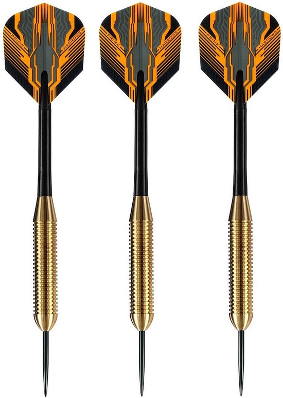 Dartpijlen - 2x set van 3 stuks - Club Brass - 24 grams - Flights - Messing
