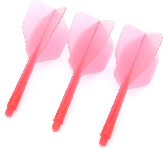 Dartpijlen Accessoires Set: 3x Geïntegreerde Shafts en Flights (Rood) van Merkloos
