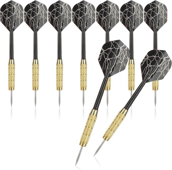 Dartpijlen - Dart Flights - Dartpijlen Set - Professionele Dartpijlen Set - Cadeau - 15 x 3,5 cm - Zwart - 9 Stuks - van Imperatoris van imperatoris