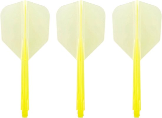 Dartpijlen Flights en Stems Geïntegreerd Zero Stress Klein Geel Set van 3