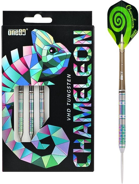 Dartpijlen ONE80 Chameleon G2 Azurite 22 gr van Dart