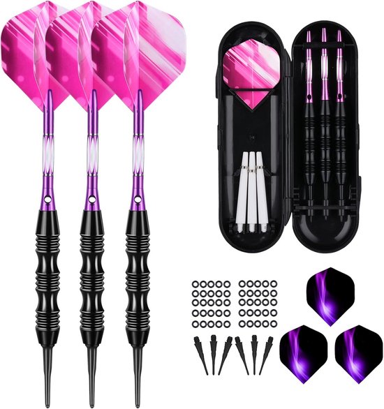 Dartpijlen Set - Soft Darts - Dartspel Spelen - Aluminium Shafts - 20 Gram - Groen