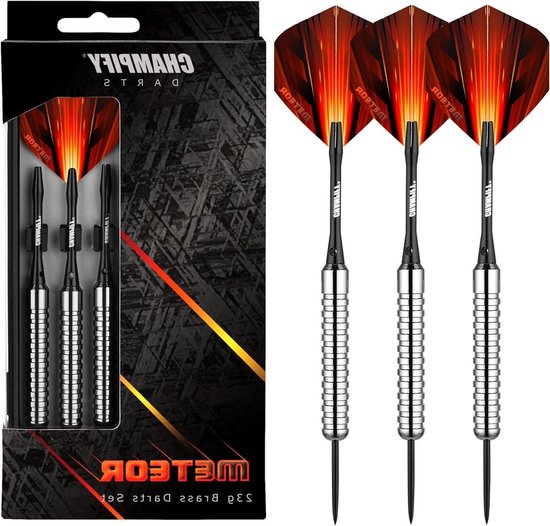 Dartpijlen Set - Stalen Pijlen - Precisie Werpen - Messing Barrel - 3 Darts - Zilver