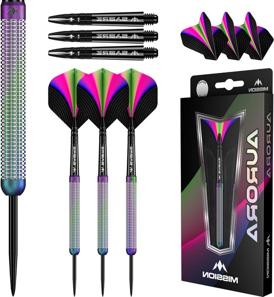 Dartpijlen Set - Steel Darts - Darten Oefenen - 90% Tungsten - 23 gram - Koraal