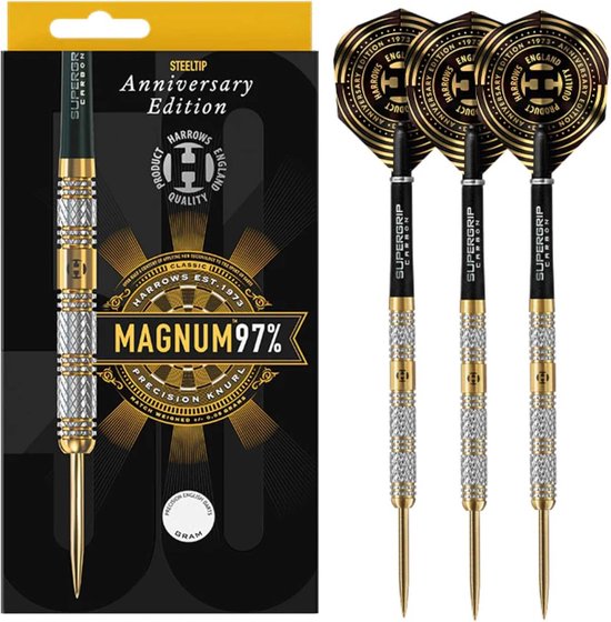 Dartpijlen Set - Tungsten Pijlen - Precisie Werpen - 97% Tungsten - 23 Gram - Zilver Goud