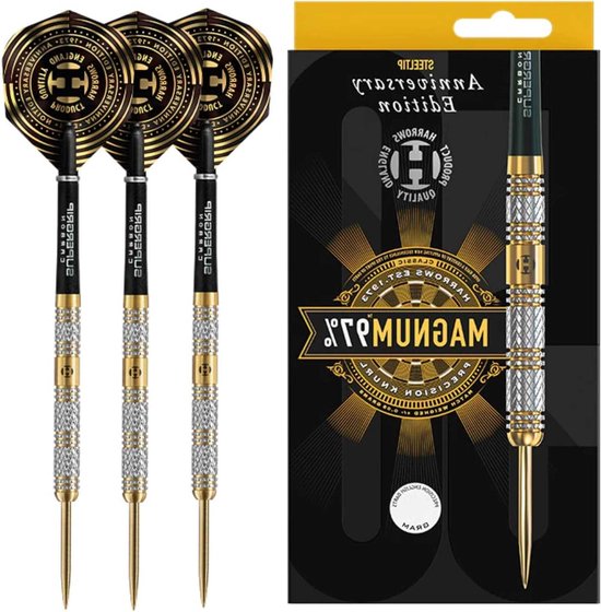Dartpijlen - Stalen Darts - Precisie Werpen - 97% Tungsten - 25 gram - Zilver Goud