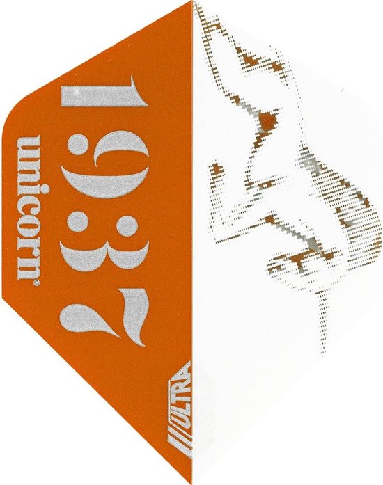 Dartpijlen Vluchten Icon Classic Rood Wit Zilver voor Stalen Pijlen
