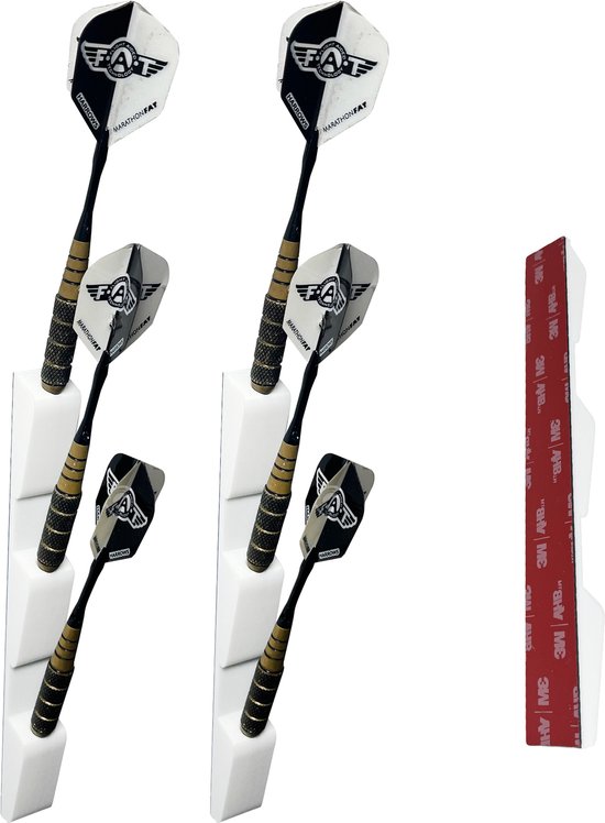 Dartpijlhouder - Wit - 2 Stuks - Dartpijlen Houder - Aan De Muur - Dartpijl Opbergstandaard van Merkloos