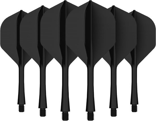 Dartpijltjes Flights en Stelen Set - Geïntegreerd Ontwerp voor Duurzaamheid en Precisie - 6 Sets